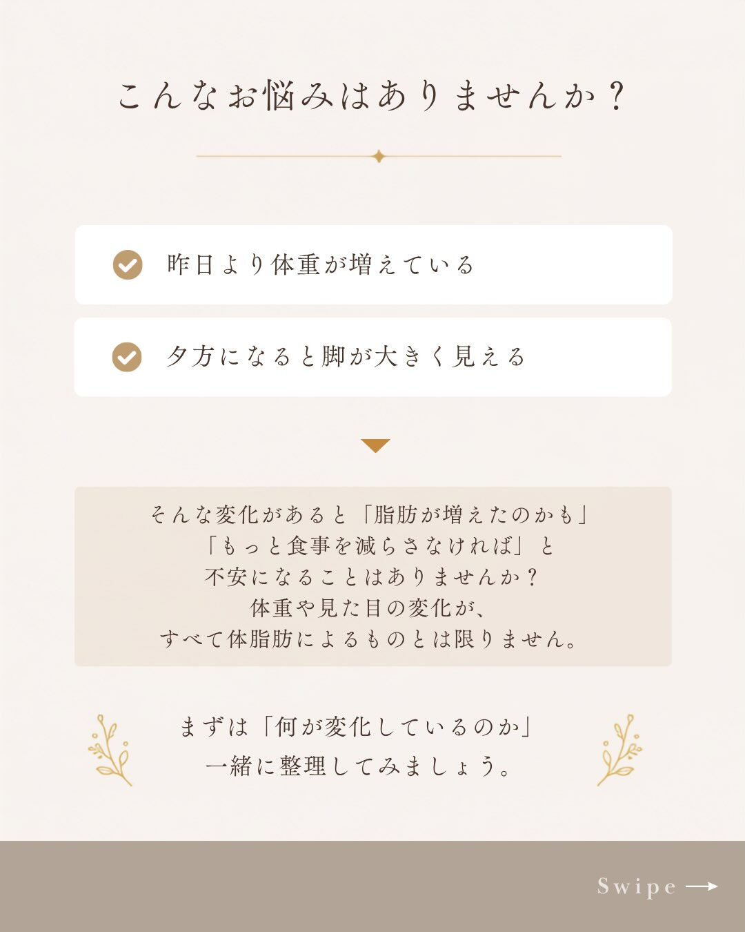 「昨日より体重が増えた」